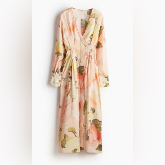 H&M Waisted V-neck dress size S - Picture 2 of 7